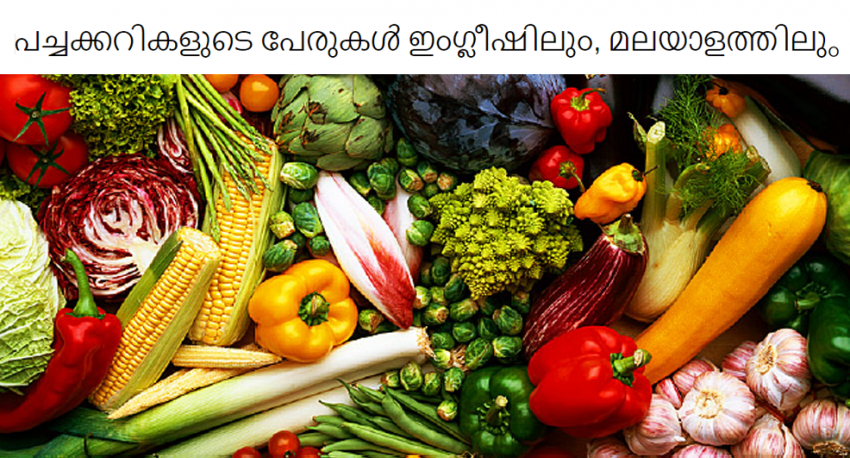 vegitable-names-malayalam-english