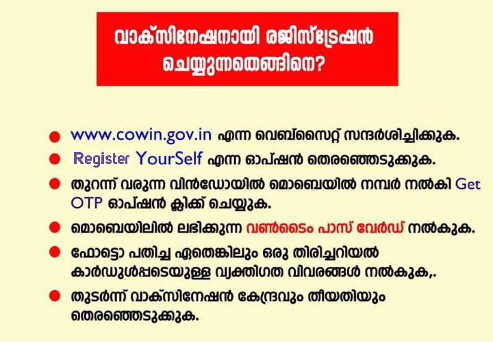 How to Register for Covid19 Vaccine in India